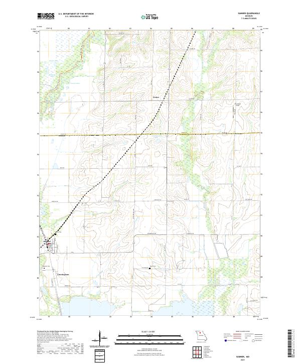 USGS US Topo 7.5-minute map for Sumner MO 2021