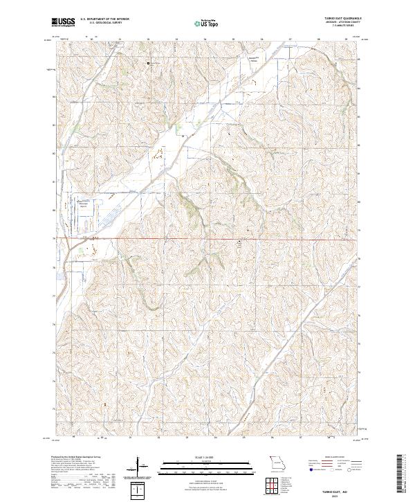 US Topo 7.5-minute map for Tarkio East MO