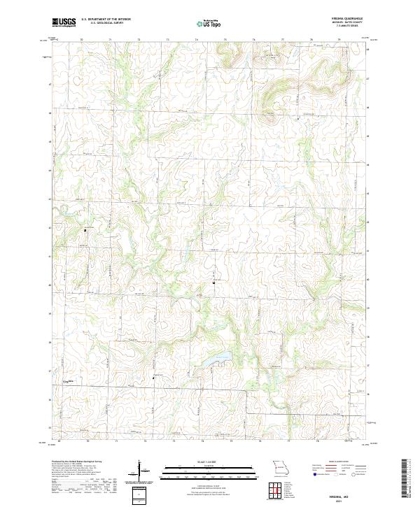 USGS US Topo 7.5-minute map for Virginia MO 2021