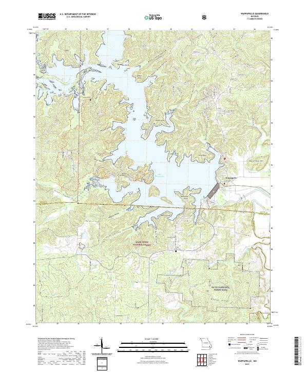 USGS US Topo 7.5-minute map for Wappapello MO 2021