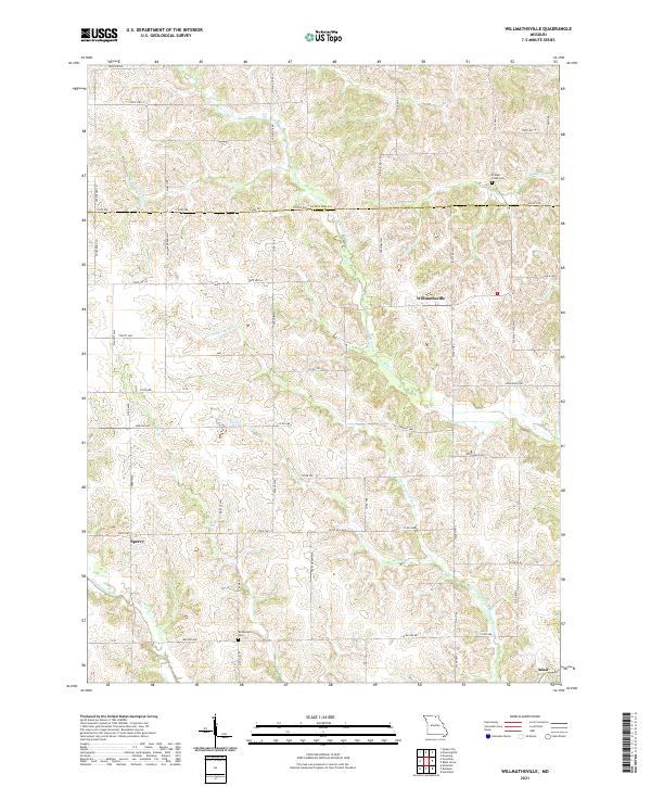 USGS US Topo 7.5-minute map for Willmathsville MO 2021