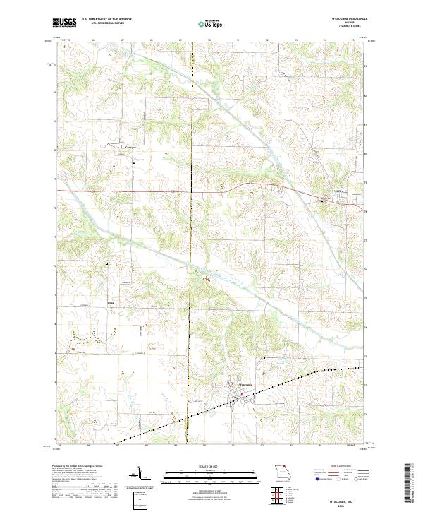 USGS US Topo 7.5-minute map for Wyaconda MO 2021