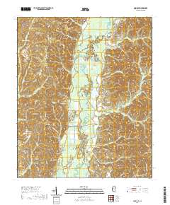 USGS US Topo 7.5-minute map for Amory SE MS 2020