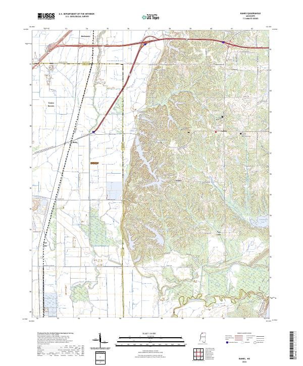 US Topo 7.5-minute map for Banks MS