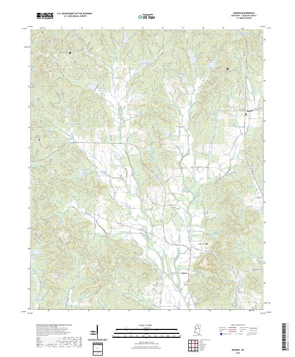 US Topo 7.5-minute map for Banner MS