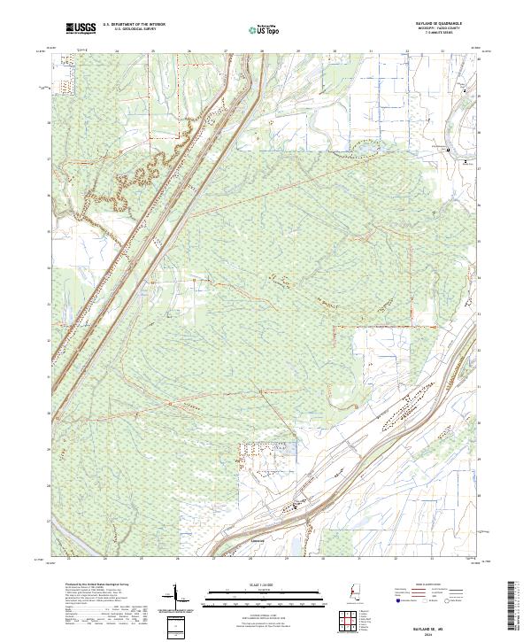 US Topo 7.5-minute map for Bayland SE MS