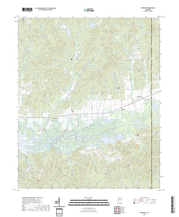 US Topo 7.5-minute map for Benwood MS