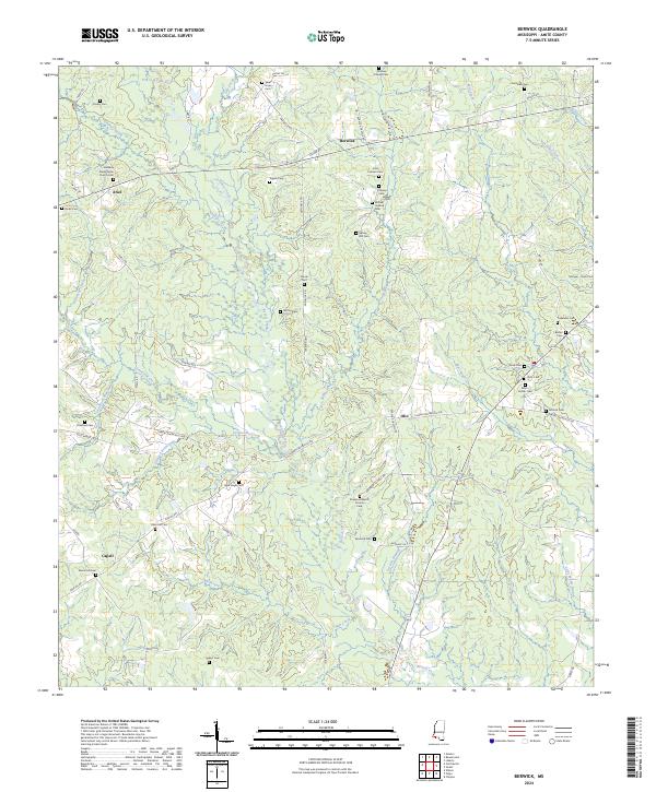 US Topo 7.5-minute map for Berwick MS