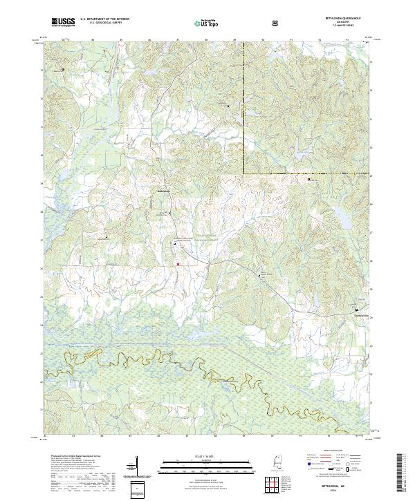 US Topo 7.5-minute map for Bethlehem MS