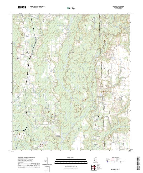 US Topo 7.5-minute map for Big Point MSAL