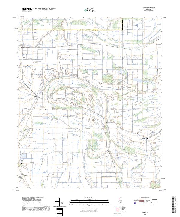 US Topo 7.5-minute map for Boyer MS