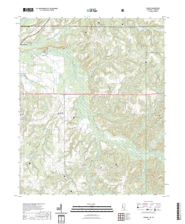 US Topo 7.5-minute map for Canaan MSTN