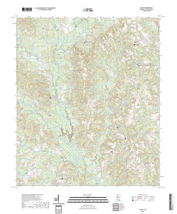 US Topo 7.5-minute map for Cohay MS