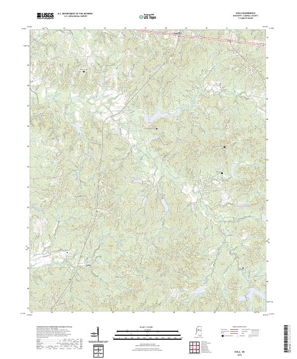 US Topo 7.5-minute map for Coila MS