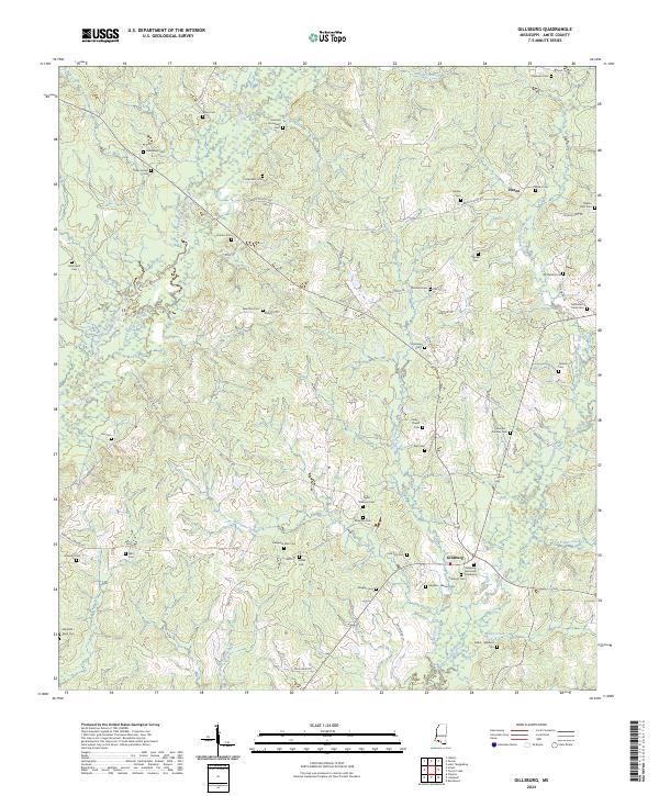 US Topo 7.5-minute map for Gillsburg MS