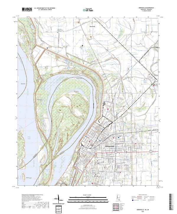 US Topo 7.5-minute map for Greenville MSAR