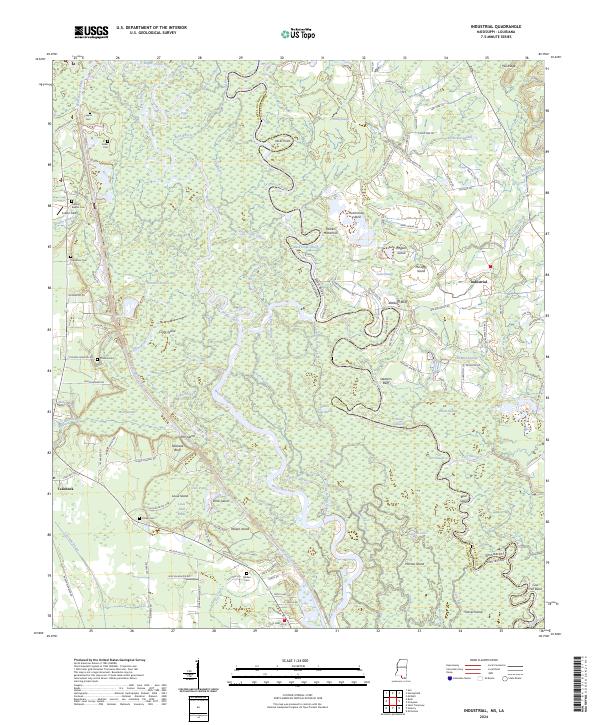 US Topo 7.5-minute map for Industrial MSLA