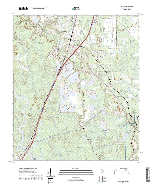 US Topo 7.5-minute map for Nicholson MSLA