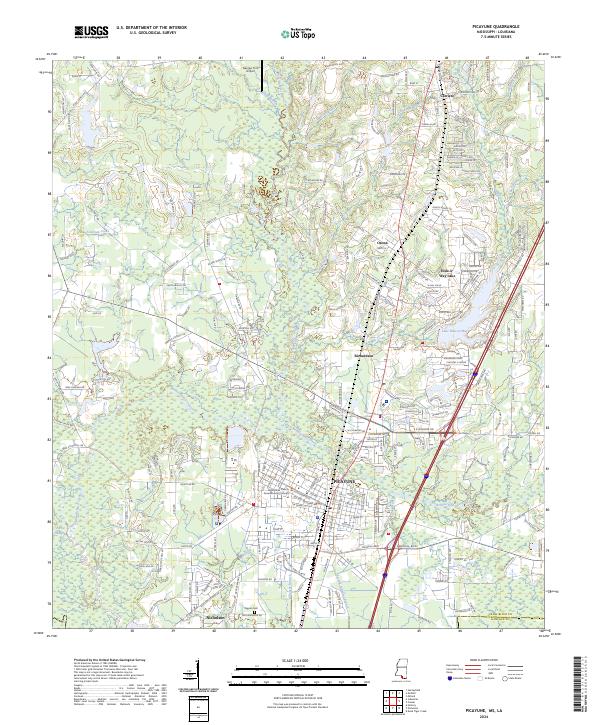 US Topo 7.5-minute map for Picayune MSLA