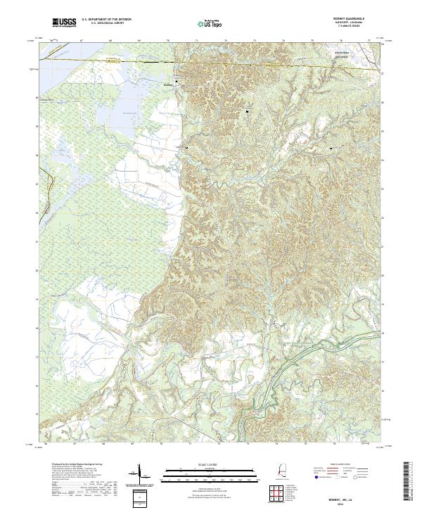 US Topo 7.5-minute map for Rodney MSLA