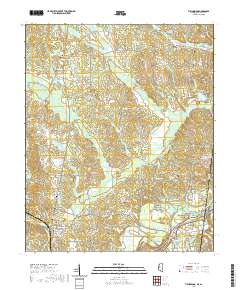 USGS US Topo 7.5-minute map for Tishomingo MSAL 2020