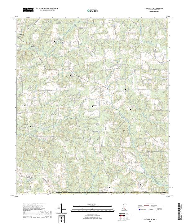 US Topo 7.5-minute map for Tylertown SE MSLA