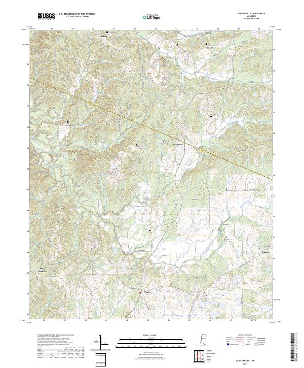 US Topo 7.5-minute map for Zeiglerville MS