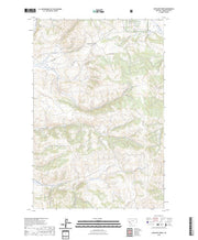 US Topo 7.5-minute map for Antelope Creek MT