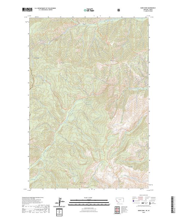 US Topo 7.5-minute map for Bare Cone MTID