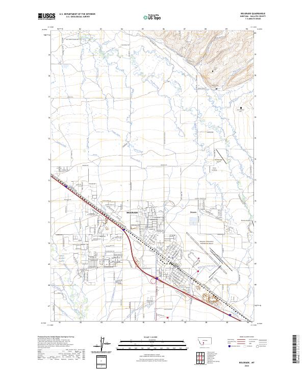 US Topo 7.5-minute map for Belgrade MT