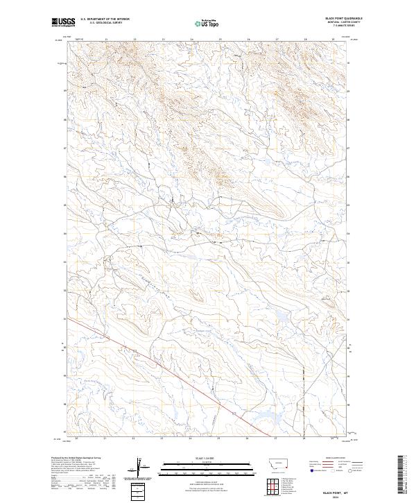 US Topo 7.5-minute map for Black Point MT