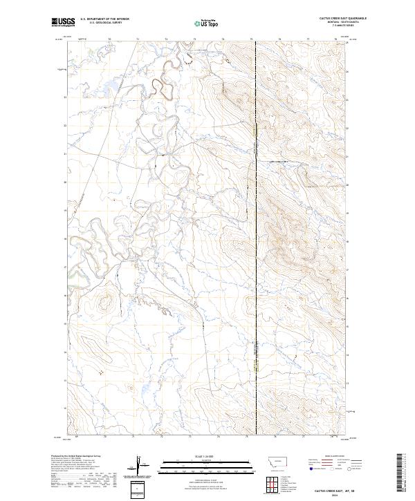 US Topo 7.5-minute map for Cactus Creek East MTSD