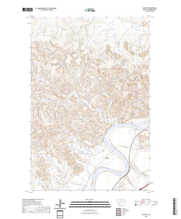 US Topo 7.5-minute map for Calypso MT