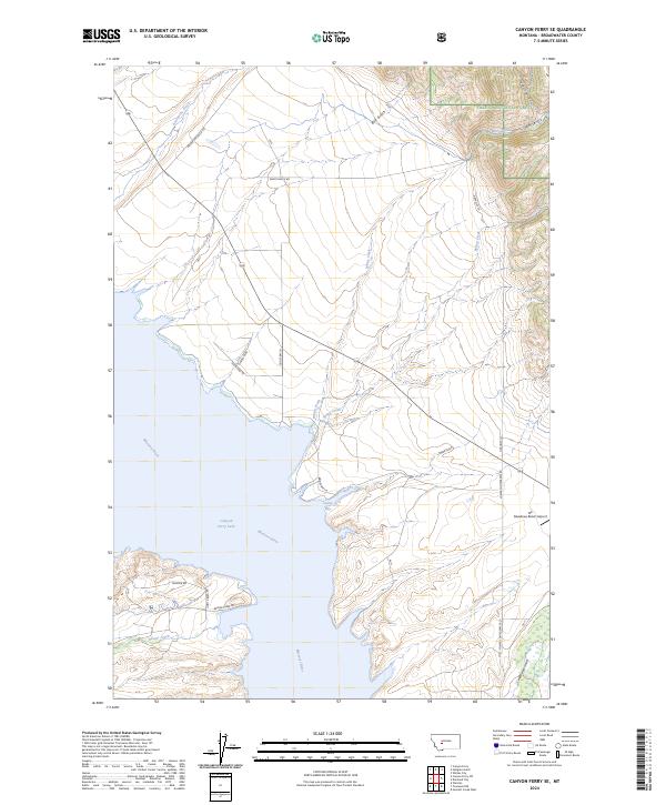 US Topo 7.5-minute map for Canyon Ferry SE MT