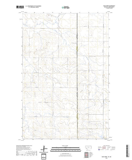 Us Topo 75 Minute Map For Duck Creek Mtnd American Map Store 5919