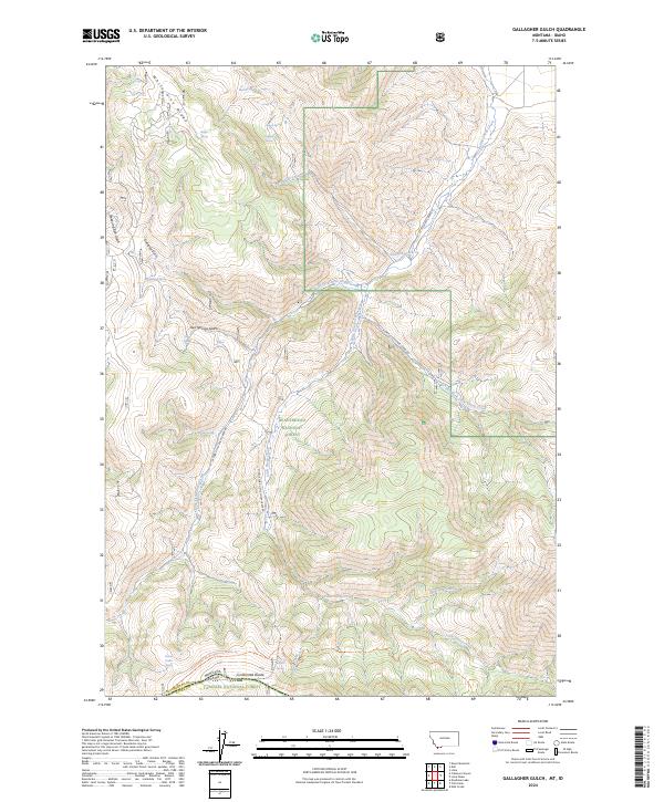 US Topo 7.5-minute map for Gallagher Gulch MTID