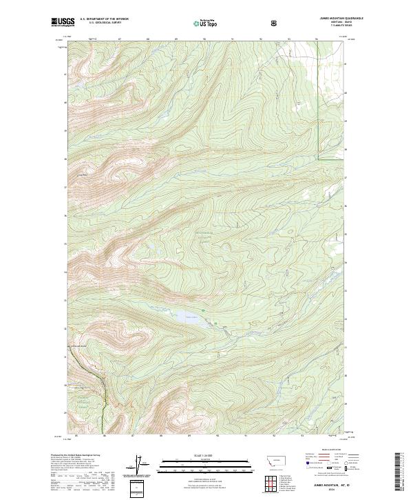 US Topo 7.5-minute map for Jumbo Mountain MTID