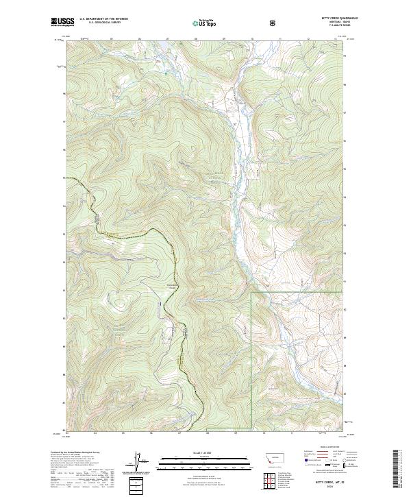 US Topo 7.5-minute map for Kitty Creek MTID