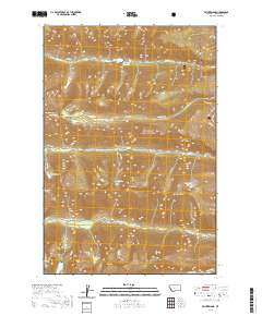 USGS US Topo 7.5-minute map for Printz Ridge MT 2020