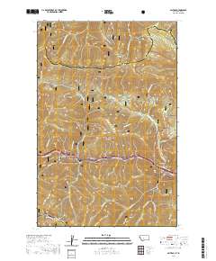 USGS US Topo 7.5-minute map for Saltese MTID 2020