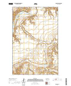 USGS US Topo 7.5-minute map for Stranahan MT 2020