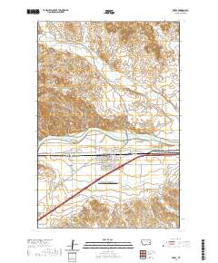USGS US Topo 7.5-minute map for Terry MT 2020
