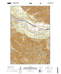 USGS US Topo 7.5-minute map for Thompson Falls MT 2020