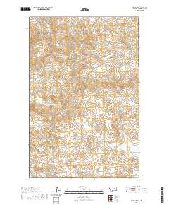 USGS US Topo 7.5-minute map for Twin Buttes MT 2020