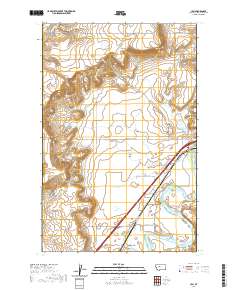 USGS US Topo 7.5-minute map for Ulm MT 2020