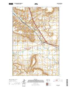 USGS US Topo 7.5-minute map for Vaughn MT 2020