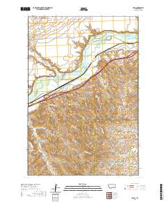 USGS US Topo 7.5-minute map for Waco MT 2020