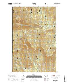 USGS US Topo 7.5-minute map for Warland Peak MT 2020