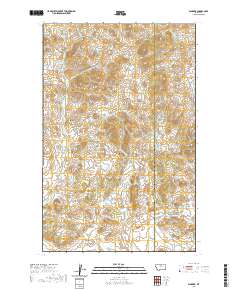 USGS US Topo 7.5-minute map for Warrick MT 2020