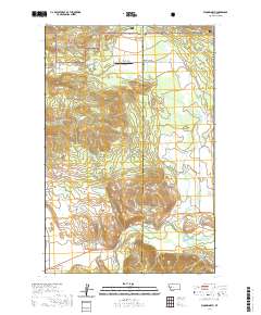 USGS US Topo 7.5-minute map for Woodworth MT 2020